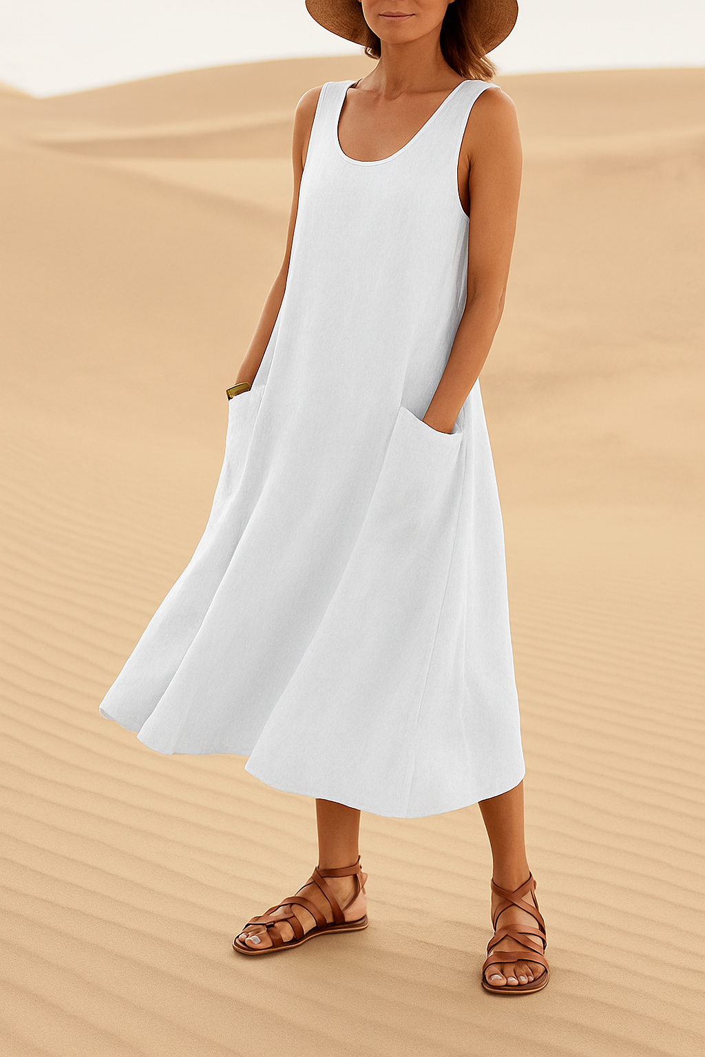 Lena – Summer Linen Dress for Women - Image 2