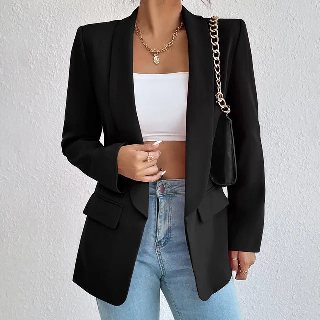 Blazer Women's Tailored Fit with Open Front - Image 4