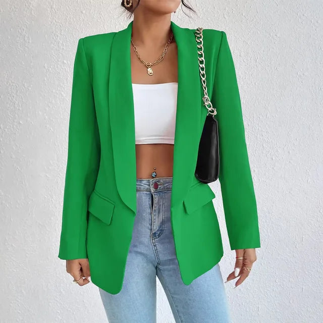 Blazer Women's Tailored Fit with Open Front - Image 1