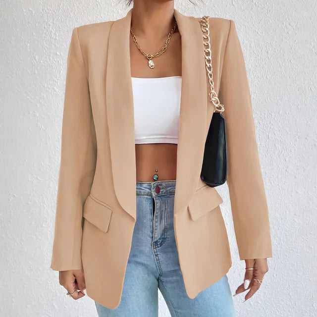 Blazer Women's Tailored Fit with Open Front - Image 11