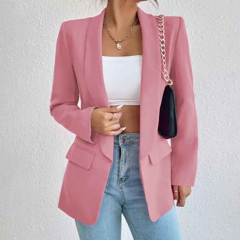 Blazer Women's Tailored Fit with Open Front - Image 8