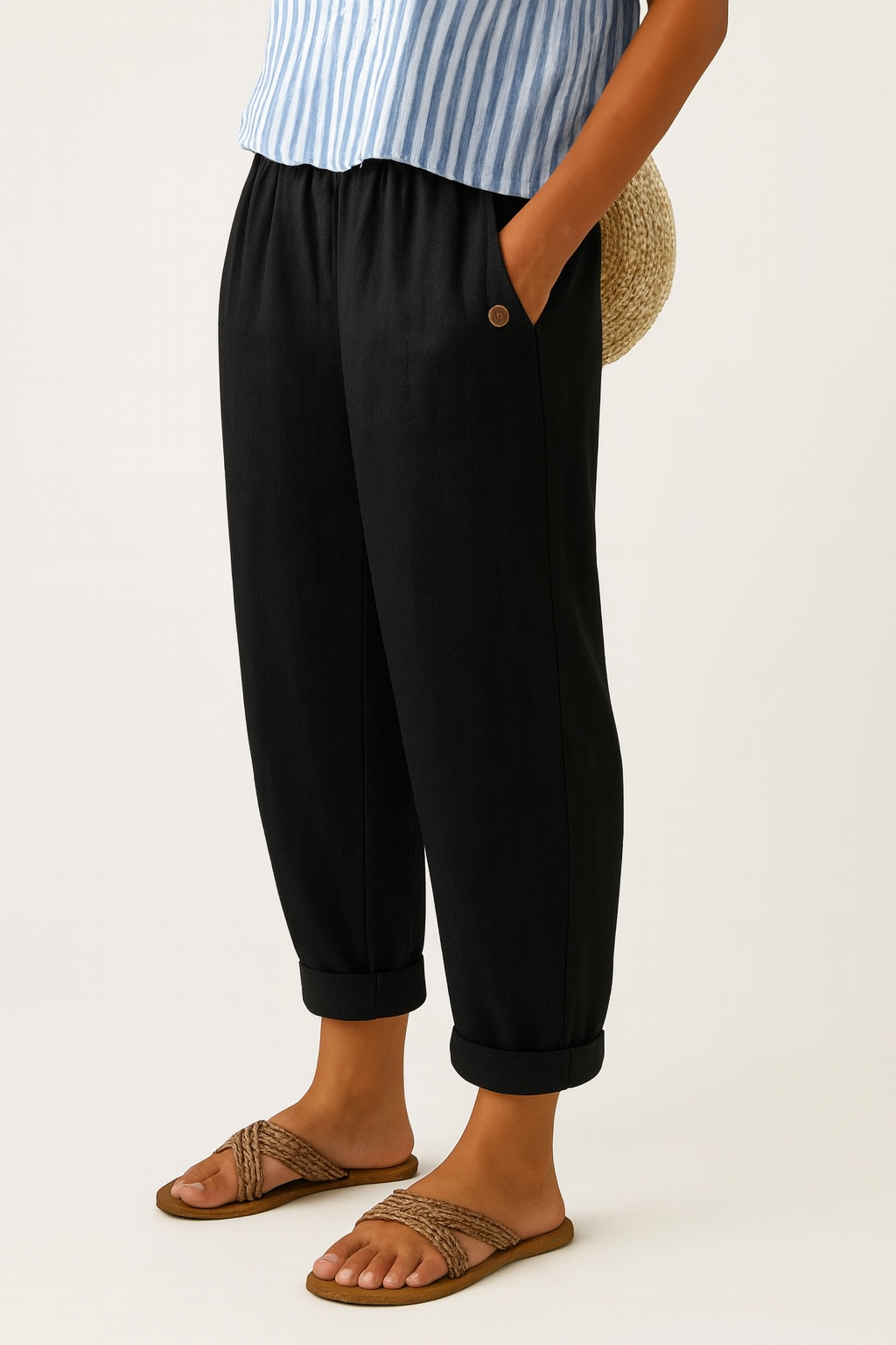 Women’s Lightweight Casual Trousers with Pockets | R&B
